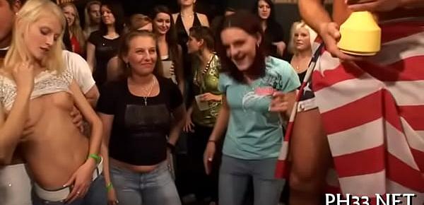  Yong cuties in club are cheerful to fuck